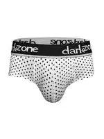 Lastikli Nokta Desenli Beyaz Erkek Slip  Darkzone DZN6381