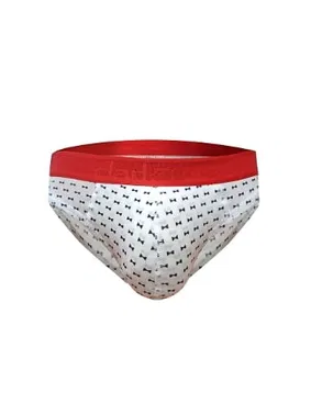 Darkzone Lastikli Papyon Desenli Beyaz Erkek Slip  Darkzone DZN6330