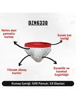 Lastikli Papyon Desenli Beyaz Erkek Slip  Darkzone DZN6330 detay görünüm