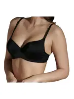 Lazer Kesim Desteksiz Sütyen New Bra Lingerie 6010 Siyah görsel 5