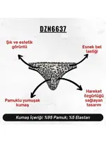 Leopar Desenli Erkek Tanga  Darkzone DZN6637 farklı açı