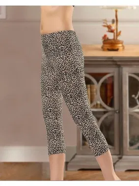 Derya Kurşun Leopar Kapri Kadın Tayt Derya Kurşun 475