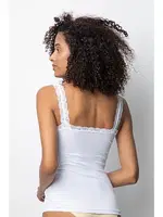 Likralı Dantelli Kadın Atlet 3286 Donex 3286 Beyaz detay görünüm