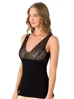 Likralı Dantelli Kalın Askılı Pamuklu Süprem Kadın Atlet Özkan 25610  Siyah görsel 11