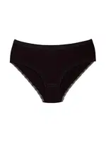 Likralı Dantelli Siyah 6'lı Paket Kadın Bato Külot Yıldız 3751 Siyah detay görünüm