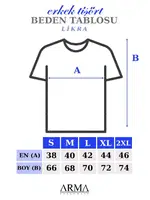 Likralı Erkek T-shirt Modelleri Arma Yıldız 1169 - 2 ADET Beyaz detay görünüm