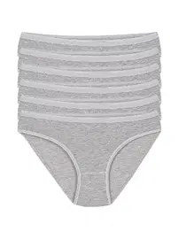 Yıldız Çamaşır Likralı İz Yapmaz Gri 6'lı Paket Kadın Bikini Külot Yıldız 3729