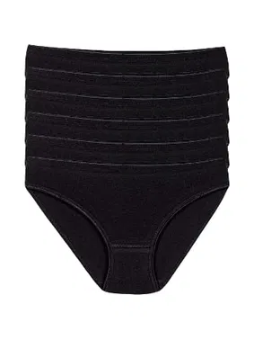 Yıldız Çamaşır Likralı İz Yapmaz Kadın Siyah 6'lı Paket Bikini Külot Yıldız 3726