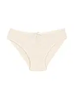 Likralı Kaşkorse Ekru 6'lı Paket Kadın Bikini Külot Yıldız 3553 Ekru detay görünüm