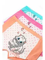 Likralı Kedi Baskılı Renkli Külot ÖTS 8247 - 6 ADET görsel 4