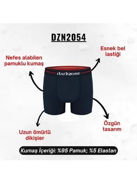 Darkzone Likralı Lacivert Erkek Boxer Darkzone DZN2054 - Alternatif Görünüm