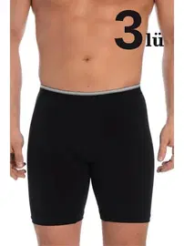 Arma Yıldız Likralı Siyah Uzun Boxer 3lü Paket Arma Yıldız 1173 - 3 ADET