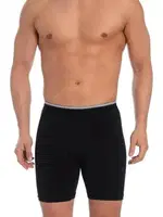 Likralı Siyah Uzun Boxer 3lü Paket Arma Yıldız 1173 - 3 ADET Siyah detay görünüm