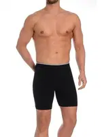 Likralı Siyah Uzun Boxer 3lü Paket Arma Yıldız 1173 - 3 ADET Siyah farklı açı