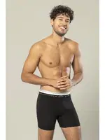 Likralı Süprem Pamuklu Erkek Uzun Boxer Erdem 1415 Siyah görsel 13