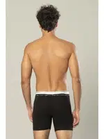 Likralı Süprem Pamuklu Erkek Uzun Boxer Erdem 1415 Siyah görsel 14