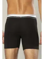 Likralı Süprem Pamuklu Erkek Uzun Boxer Erdem 1415 Siyah görsel 15