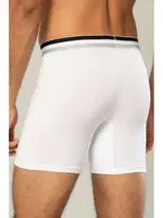 Likralı Süprem Pamuklu Erkek Uzun Boxer Erdem 1415 Beyaz görsel 5