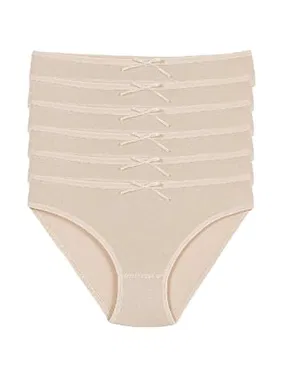 Yıldız Çamaşır Likralı Ten 6'lı Paket Viscon Kadın Bikini Külot Yıldız 3557