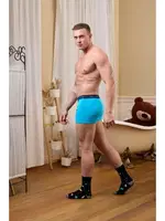 Likralı Turkuaz Erkek Boxer Darkzone DZN2057 görsel 4