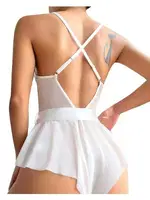 Lily Bianca Fantezi Beyaz Babydoll 968 Beyaz farklı açı