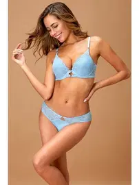 Nurteks Mavi Desteksiz Sütyen Takım Nurteks 4311