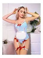 Mavi Fantezi Hizmetçi Kostümü NightLight 3600 Mavi farklı açı