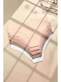 Merry See İz Yapmaz Likralı Dikişsiz Lazer Kesim Bikini Slip Külot Merry See MS 7622 - 5 ADET