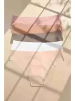 İz Yapmaz Likralı Dikişsiz Lazer Kesim Bikini Slip Külot Merry See MS 7622 - 5 ADET farklı açı