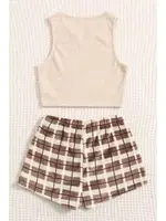 Merry See Altı Peluş Polar Üstü Örme Kolsuz Pijama Takımı MS 4066 Çok Renkli Çok Renkli farklı açı