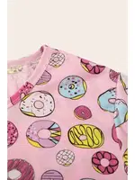 Kısa Kollu Donut Baskılı Kadın Pijama Takımı Merry See MS 4068 Çok Renkli görsel 4