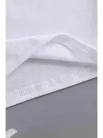 Pamuklu Yumuşak Dokulu Kısa Bisiklet Yaka Crop Beyaz Merry See 3902 Beyaz görsel 4