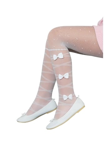 Mine Aksesuarli Çocuk Külotlu Çorap Beyaz Daymod D2122118