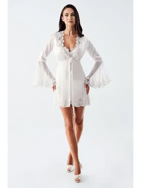 İmaj Mini Saten Dantel Detaylı Transparan Fantazi Kadın Gecelik İmaj 4210