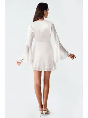 İmaj Mini Saten Dantel Detaylı Transparan Fantazi Kadın Gecelik İmaj 4210 - Alternatif Görünüm