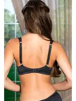 Minimizer Göğüs Toparlayıcı Sütyen ve Yüksek Bel Slip Külot Takım Gallipoli MGP31521 Siyah detay görünüm