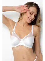 Minimizer Tül Detaylı Dolgusuz Toparlayıcı Sütyen DoReMi 002-001200 Beyaz