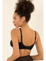 Minimizer Tül Detaylı Dolgusuz Toparlayıcı Sütyen DoReMi 002-001200 Siyah görsel 5