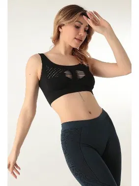 Miorre MioFit Kalın Askılı Desenli Seamless Spor Sütyen Miorre 999-ZZ0124 - Alternatif Görünüm