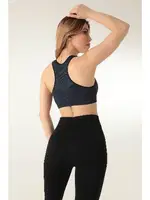 MioFit Kalın Askılı Desenli Seamless Spor Sütyen Miorre 999-ZZ0124 Lacivert görsel 8