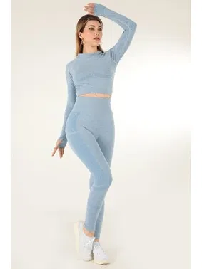 DOREMI Miofit Yüksek Bel Kadın Spor Uzun Tayt Miorre 001-001114