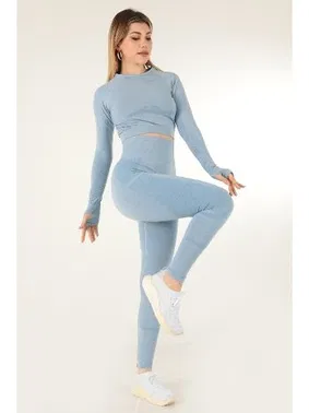 DOREMI Miofit Yüksek Bel Kadın Spor Uzun Tayt Miorre 001-001114 - Alternatif Görünüm