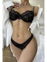 Miorre Dantelli Fantezi Sütyen Takım 001-002347 Siyah görsel 4