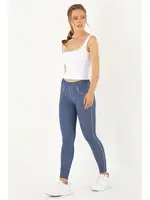 Miorre Lidyana Seamless Kot Desenli Tayt 148-000291 Lacivert