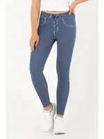 Miorre Lidyana Seamless Kot Desenli Tayt 148-000291 Lacivert görsel 5