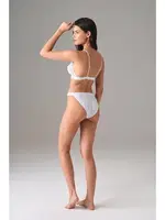 Modal Kadın Yarı Transparan Üçgen Sütyen Doreanse 5553 Beyaz farklı açı