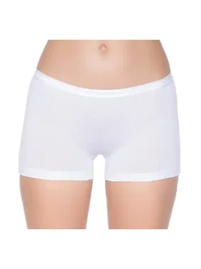 Yıldız Çamaşır Modal Kemerli Kadın Beyaz 3'lü Paket Boxer Yıldız 3620