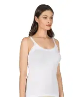 Modal Pamuklu İnce Askılı Dantelli Kadın Atlet Özkan 24675  Beyaz görsel 4