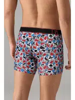 Modal Pamuklu İskambil Zar Desenli Erkek Boxer Doreanse 1869 Mavi detay görünüm