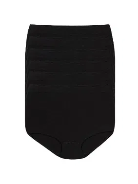 Yıldız Çamaşır Modal Siyah 6'lı Paket Toparlayıcı Kadın Külot Yıldız 4200S